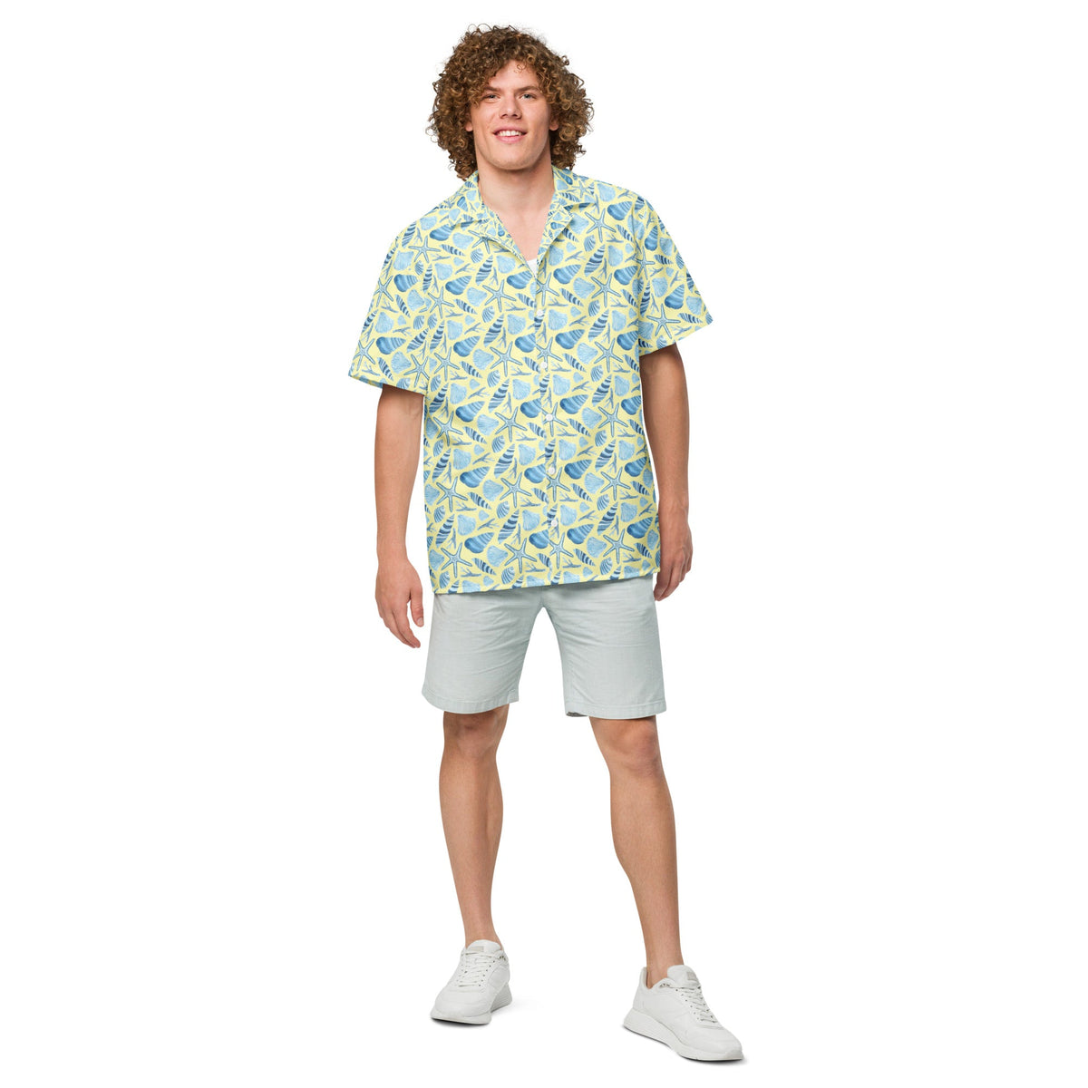 Sunny Shell Button Summer Shirt