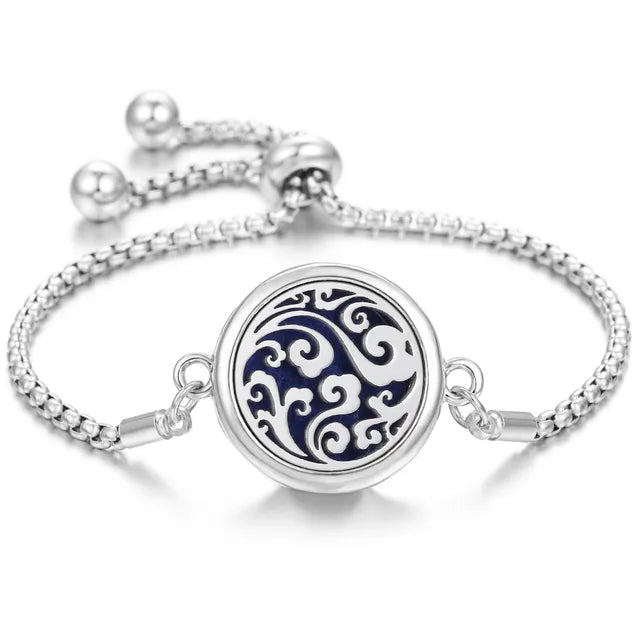 Aromatherapy Diffuser Bracelet – Stainless Steel Perfume Locket