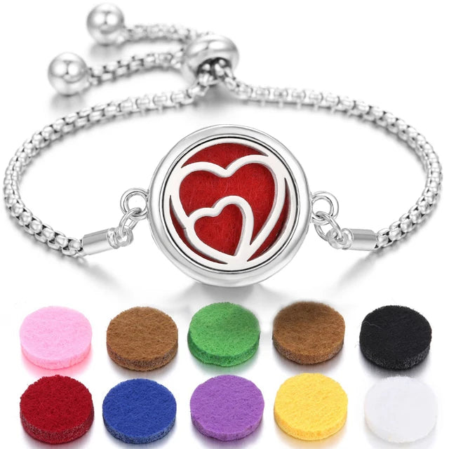 Aromatherapy Diffuser Bracelet – Stainless Steel Perfume Locket