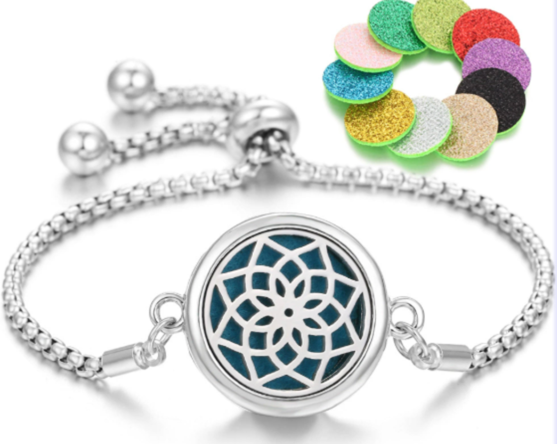 Aromatherapy Diffuser Bracelet – Stainless Steel Perfume Locket