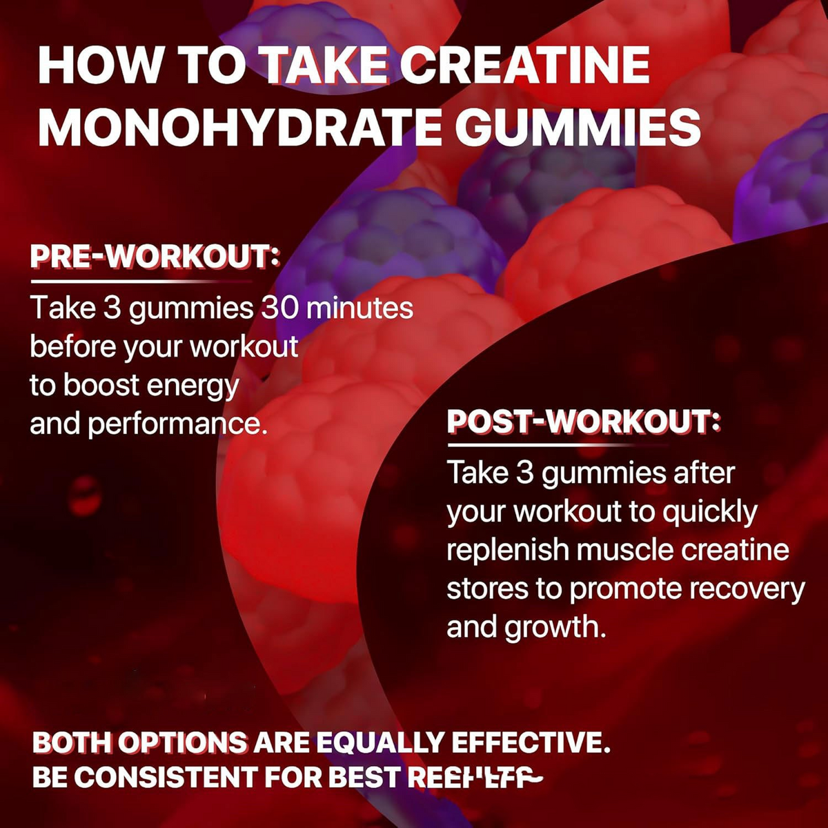 Creatine muscle boost gummies