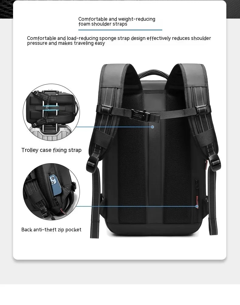 Vacuum Compression Travel Backpack – Large Capacity
