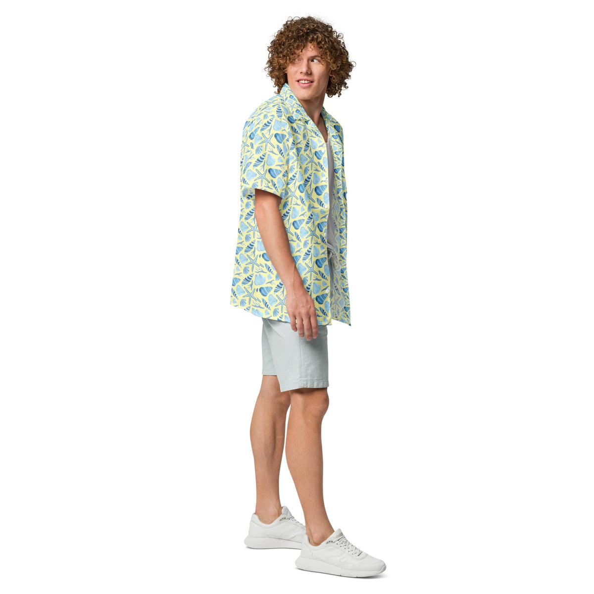 Sunny Shell Button Summer Shirt