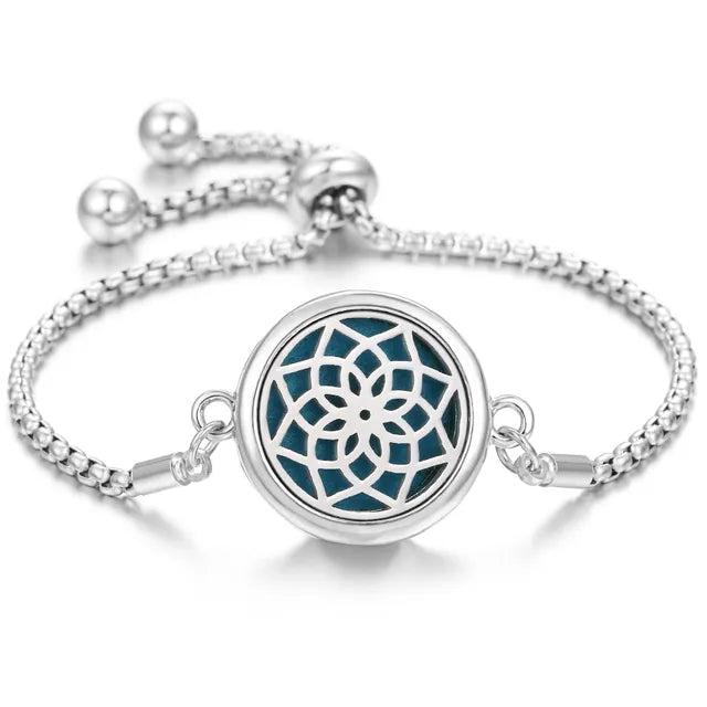 Aromatherapy Diffuser Bracelet – Stainless Steel Perfume Locket
