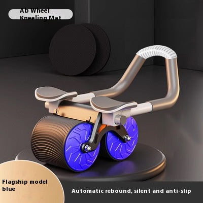 Automatic rebound ab wheel