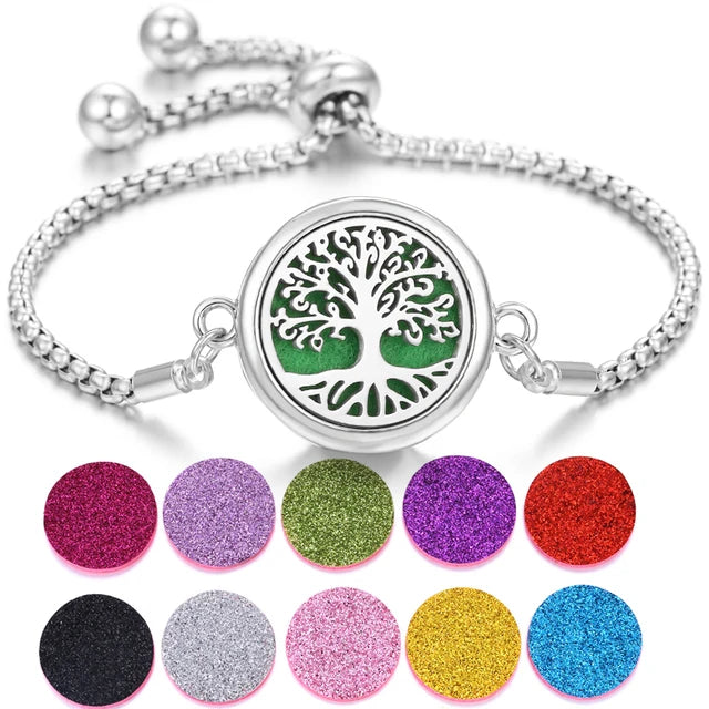 Aromatherapy Diffuser Bracelet – Stainless Steel Perfume Locket