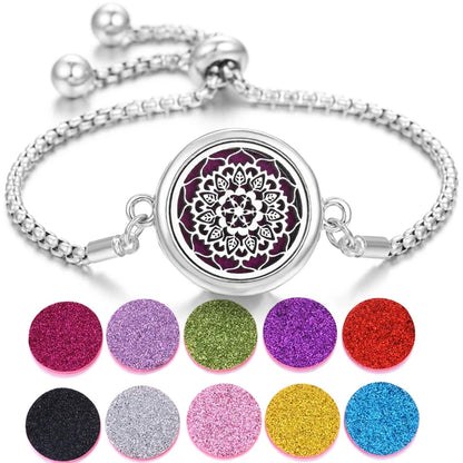 Aromatherapy Diffuser Bracelet – Stainless Steel Perfume Locket