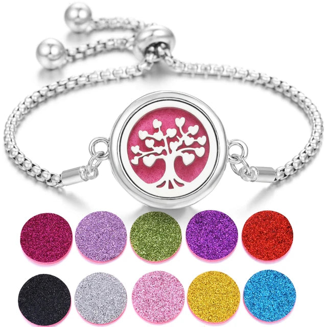 Aromatherapy Diffuser Bracelet – Stainless Steel Perfume Locket