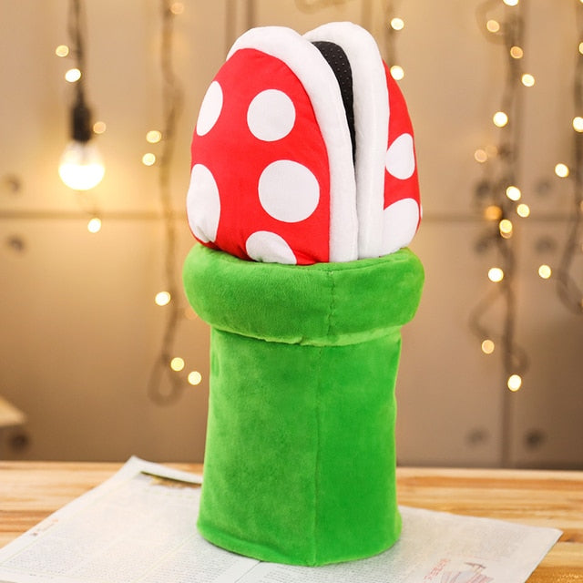 Mushroom Piranha Plush Toy with Secret Storage Pouch – Quirky Gift Idea