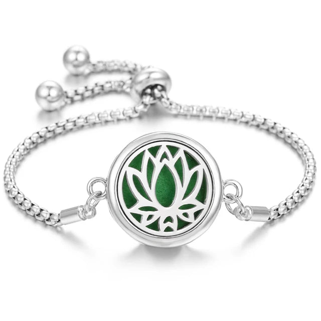 Aromatherapy Diffuser Bracelet – Stainless Steel Perfume Locket