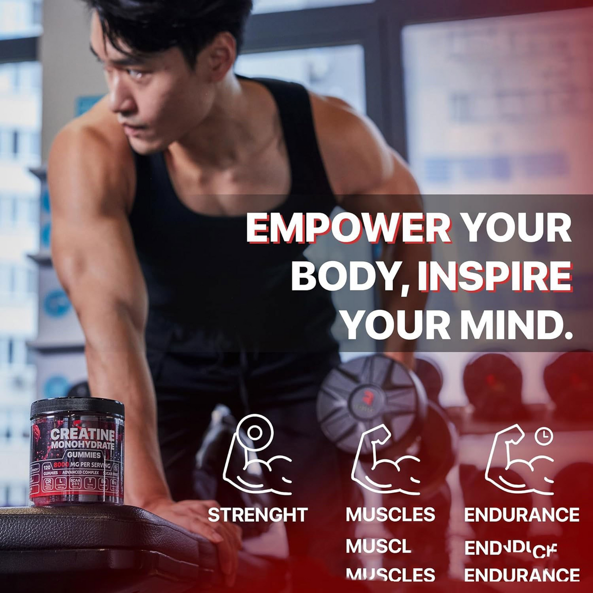 Creatine muscle boost gummies