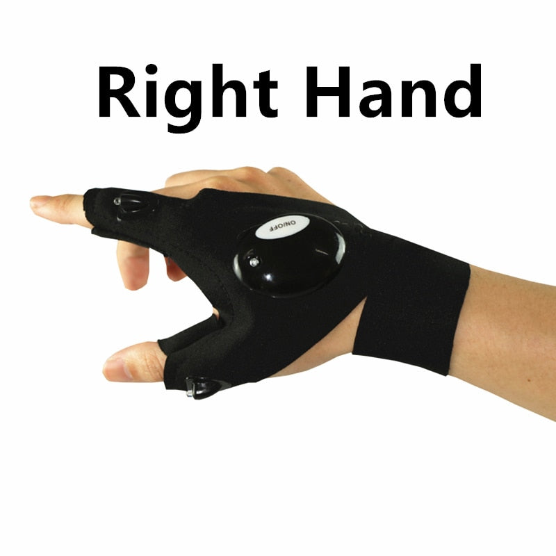 Fingerless LED Work Glove – Hands-Free Lighting