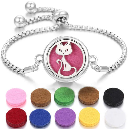 Aromatherapy Diffuser Bracelet – Stainless Steel Perfume Locket