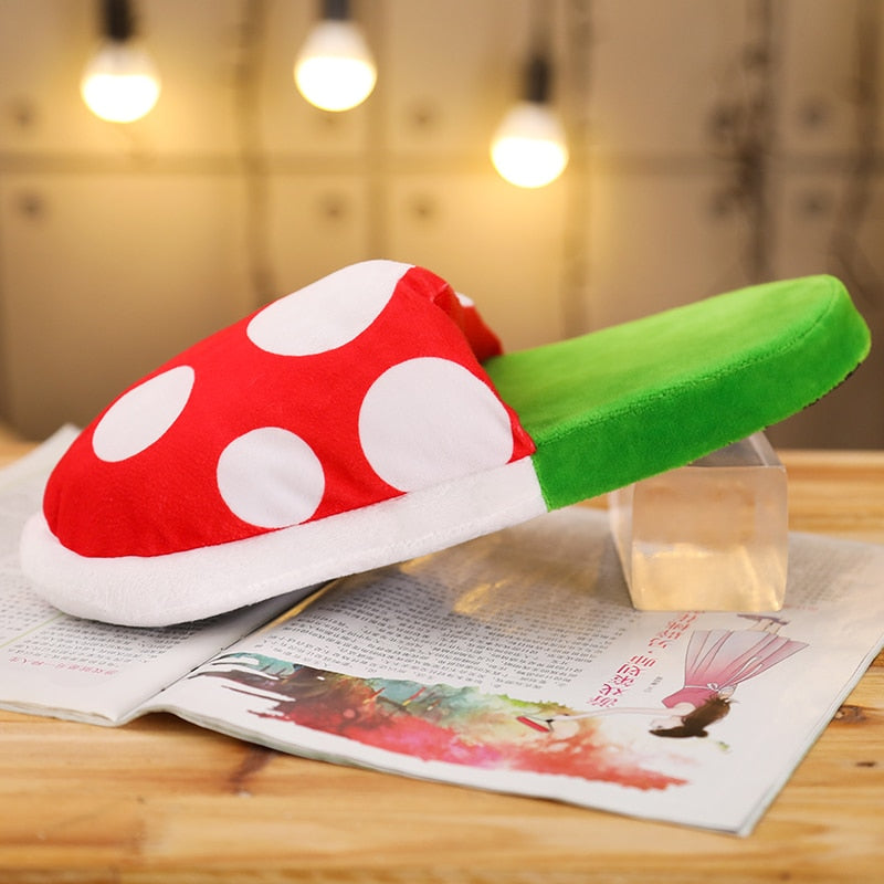 Mushroom Piranha Plush Toy with Secret Storage Pouch – Quirky Gift Idea