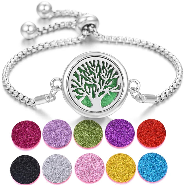 Aromatherapy Diffuser Bracelet – Stainless Steel Perfume Locket
