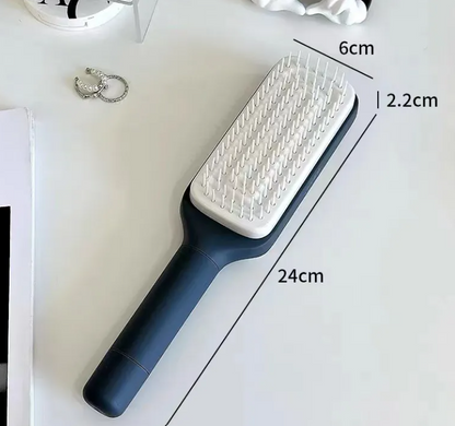 4-in-1 Self-Cleaning Hair Brush