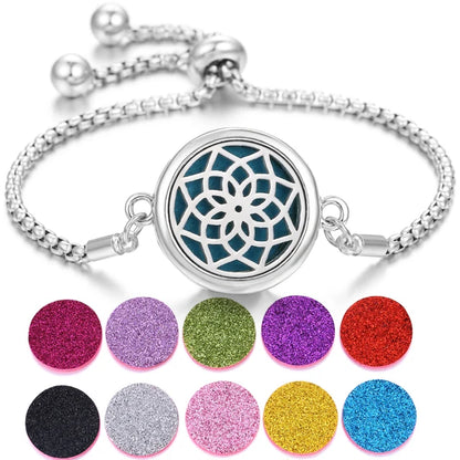 Aromatherapy Diffuser Bracelet – Stainless Steel Perfume Locket