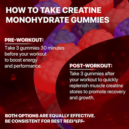 Creatine muscle boost gummies