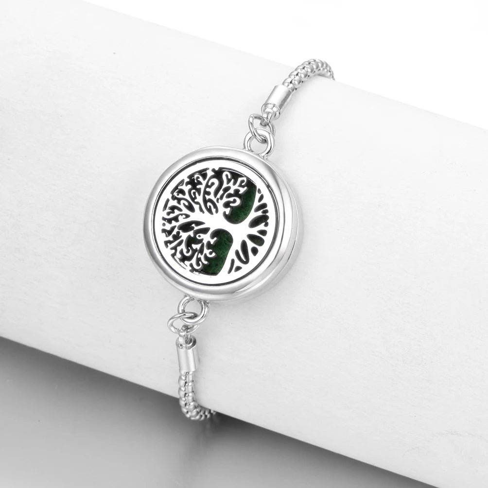 Aromatherapy Diffuser Bracelet – Stainless Steel Perfume Locket