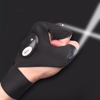 Fingerless LED Work Glove – Hands-Free Lighting