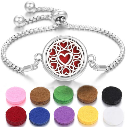 Aromatherapy Diffuser Bracelet – Stainless Steel Perfume Locket
