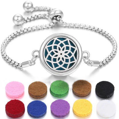 Aromatherapy Diffuser Bracelet – Stainless Steel Perfume Locket