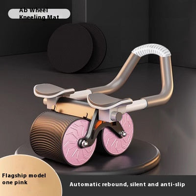 Automatic rebound ab wheel