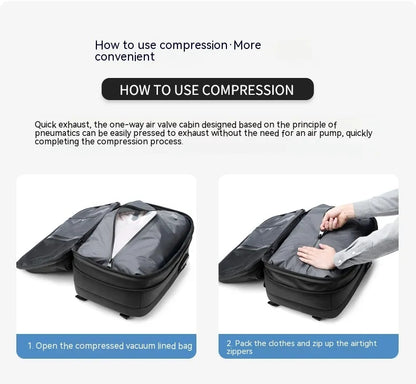Vacuum Compression Travel Backpack – Large Capacity