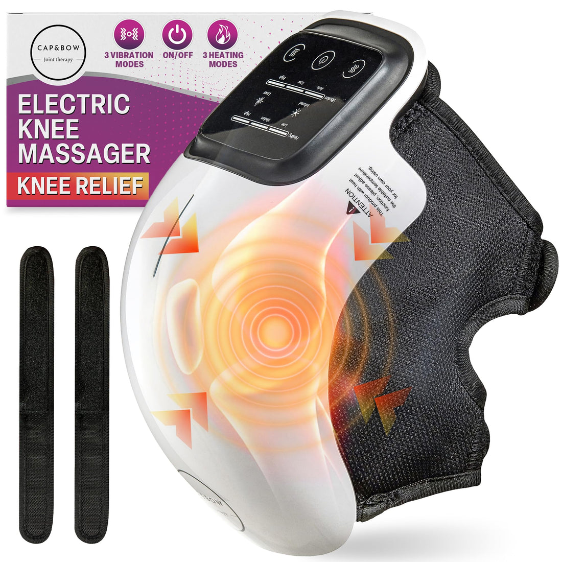 Electric Knee Massager with Heat &amp; Red Light Therapy