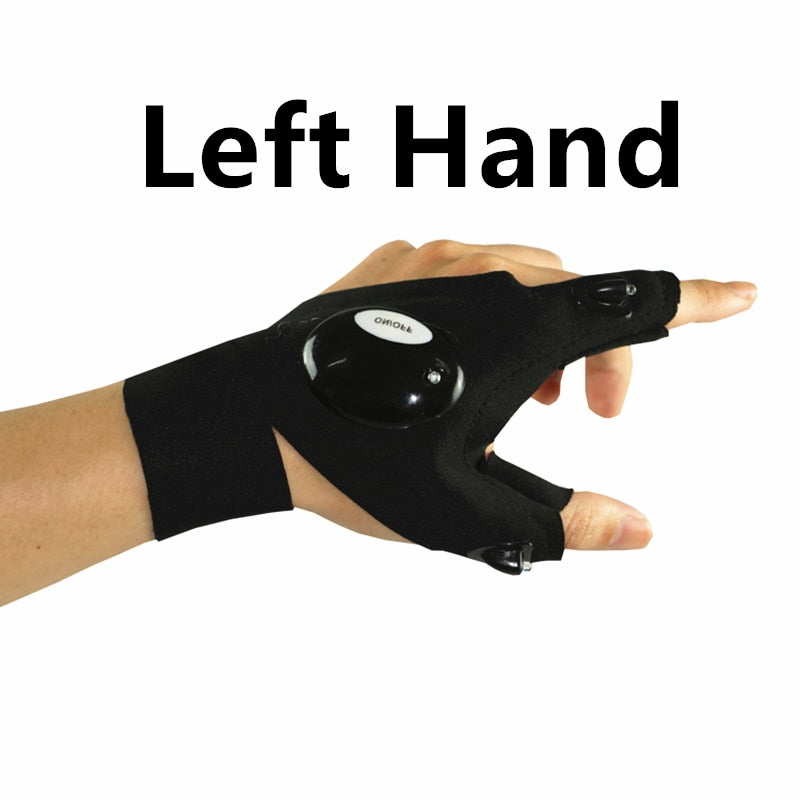 Fingerless LED Work Glove – Hands-Free Lighting