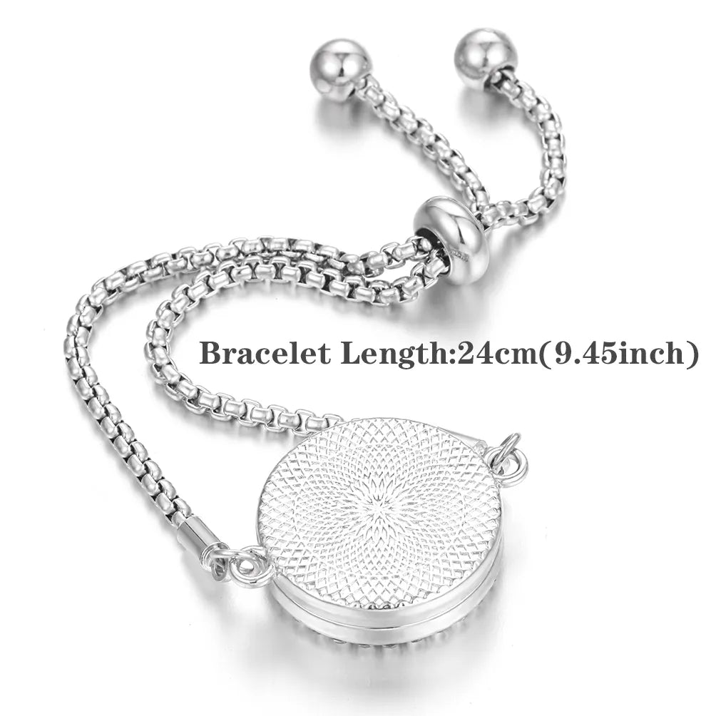 Aromatherapy Diffuser Bracelet – Stainless Steel Perfume Locket