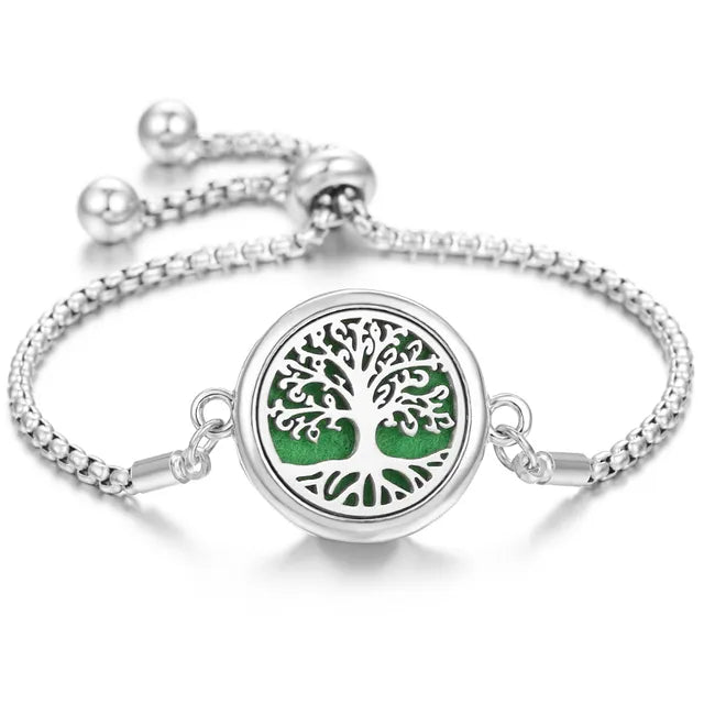Aromatherapy Diffuser Bracelet – Stainless Steel Perfume Locket