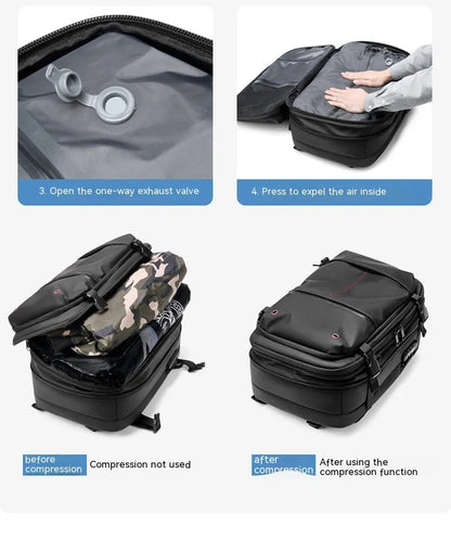 Vacuum Compression Travel Backpack – Large Capacity